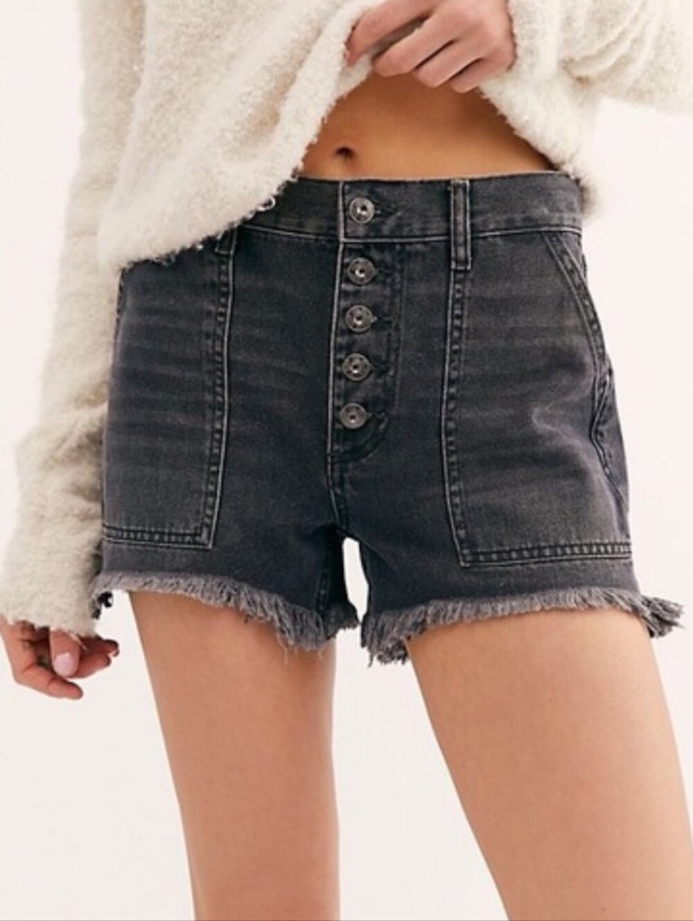Free People We The Free Jesse Jean Carpenter Shorts In Nightfall